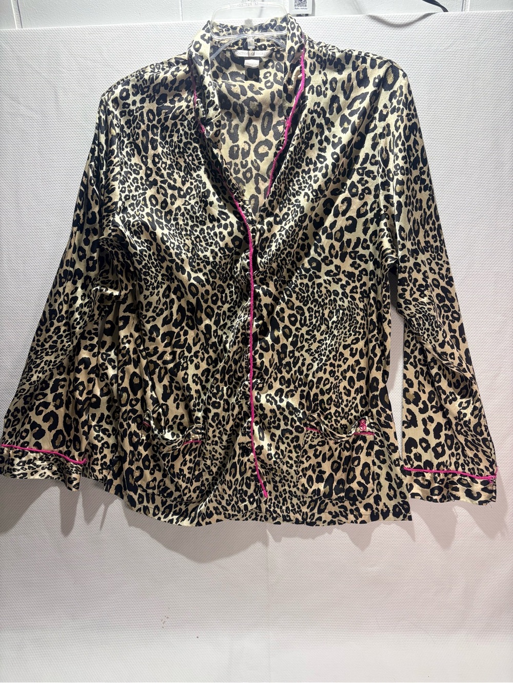 Victoria's Secret Leopard Satin Pajama Set